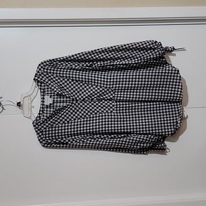 EUC Women's Liz Claiborne Sheer Top Long Sleeve Size L
